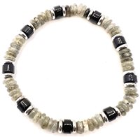 Roma - Via Tiburtina 529 - Bracciale Domar Uomo Bracciali pietre naturali in Acciaio BRAC-3-280 - BRAC-3-280